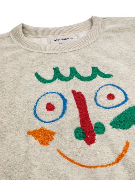 Felpa Crazy Mask 124AC045 MULTICOLORE BOBO CHOSES 