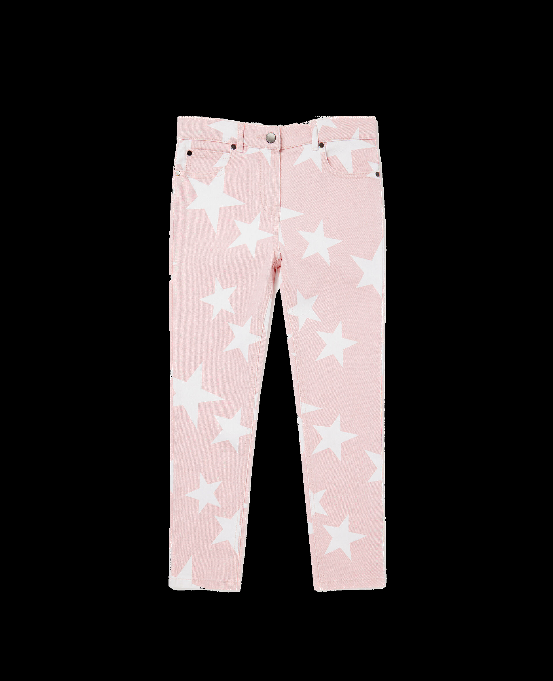 Pantaloni denim con stampa