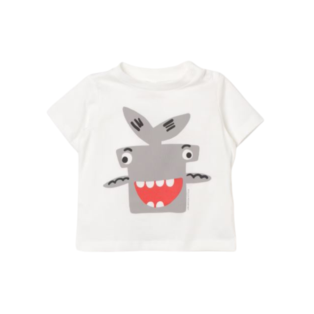 T-shirt con stampa Shark