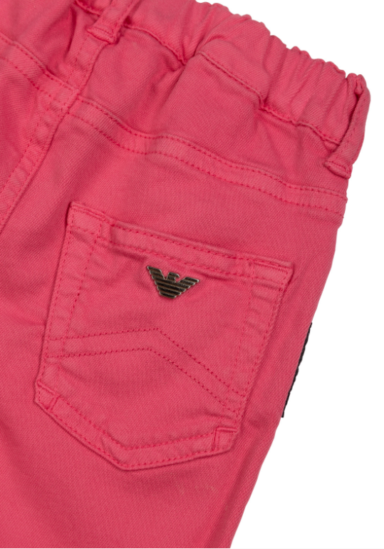 Pantaloni rosa neonata 6YEJ23 3N04Z 1408 ARMANI JUNIOR 