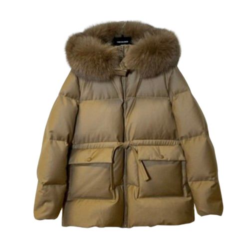 Piumino con collo in pelliccia di volpe 26W23WEV003XXWO2W A2026 YVES SALOMON 