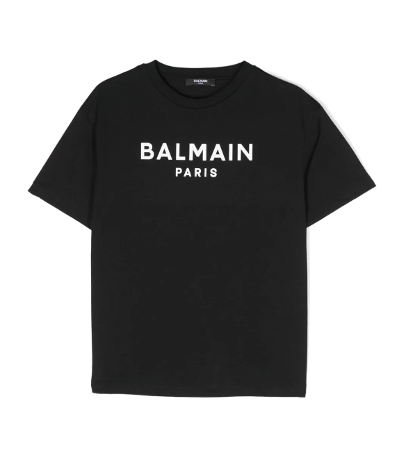 T-shirt con stampa BU8P01 Z1751 930BC BALMAIN 