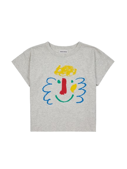 T-shirt con stampa 124AC005 GREY BOBO CHOSES 