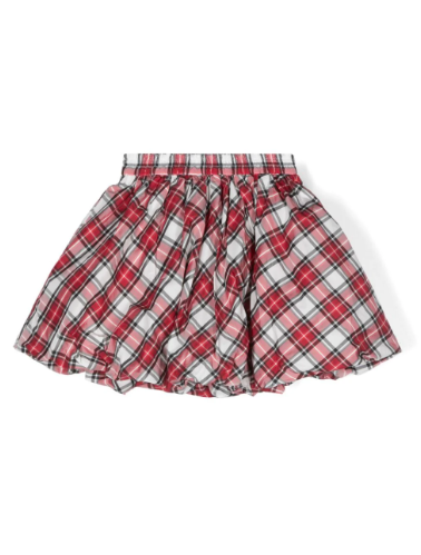 Gonna taffetà tartan