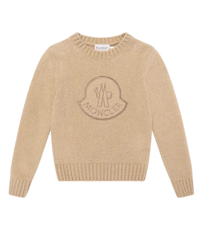 Felpa in misto lana con logo ricamato K2954 9C00012 M7912 22C MONCLER 