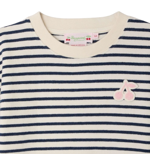T-shirt a righe Lilas S06GTSK00005 274 BONPOINT 