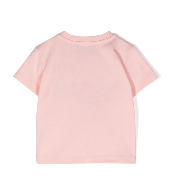 T-shirt rosa  con logo e cactus MXM032 LAA02 50209 MOSCHINO 