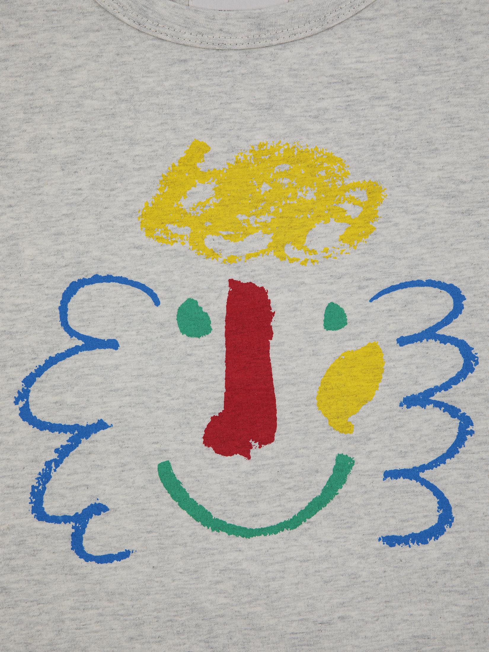 T-shirt con stampa 124AC005 GREY BOBO CHOSES 