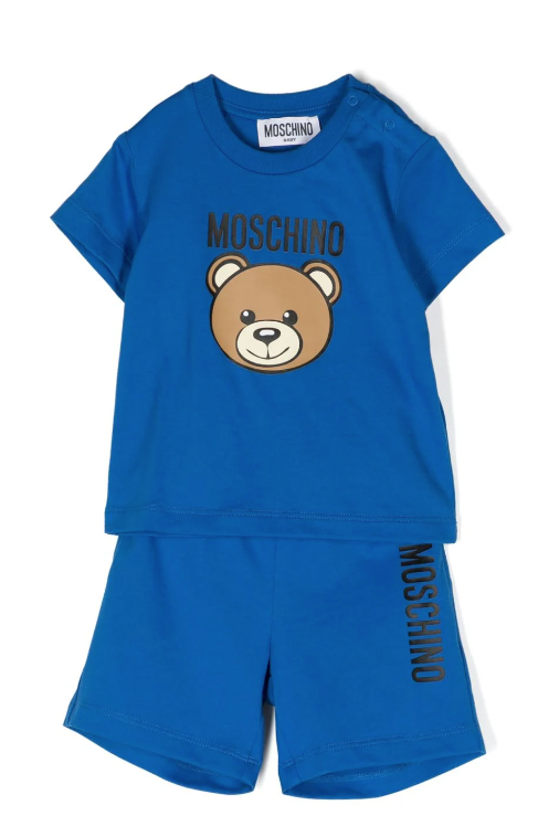 Completo  per neonato con Teddy Bear e logo MRG00M LAA02 40289 MOSCHINO 