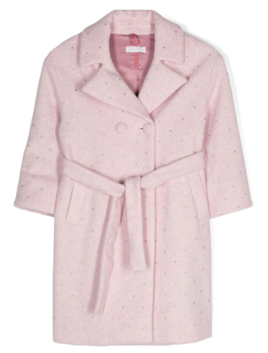 Cappotto panno con strass