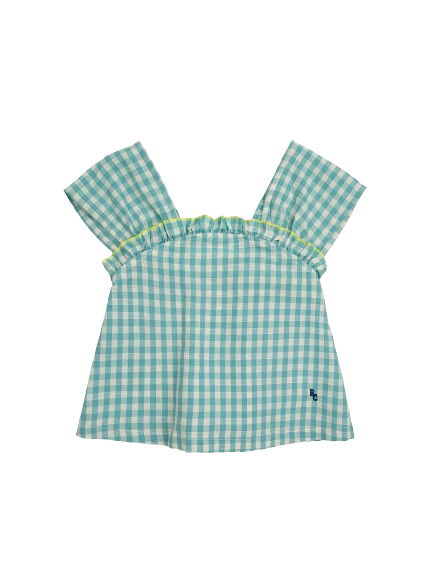 Top in tessuto Vichy<BR/>