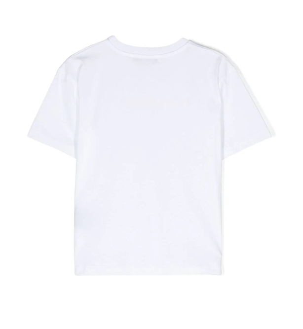 T-shirt con stampa BU8Q71 Z0082 100FU BALMAIN 