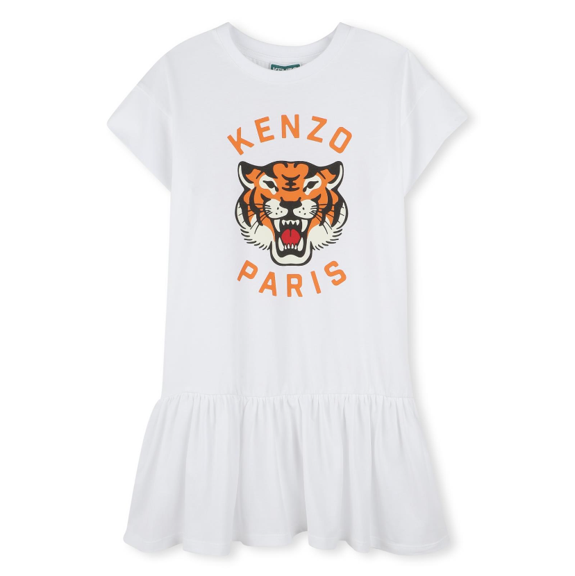 Abito con stampa Tiger