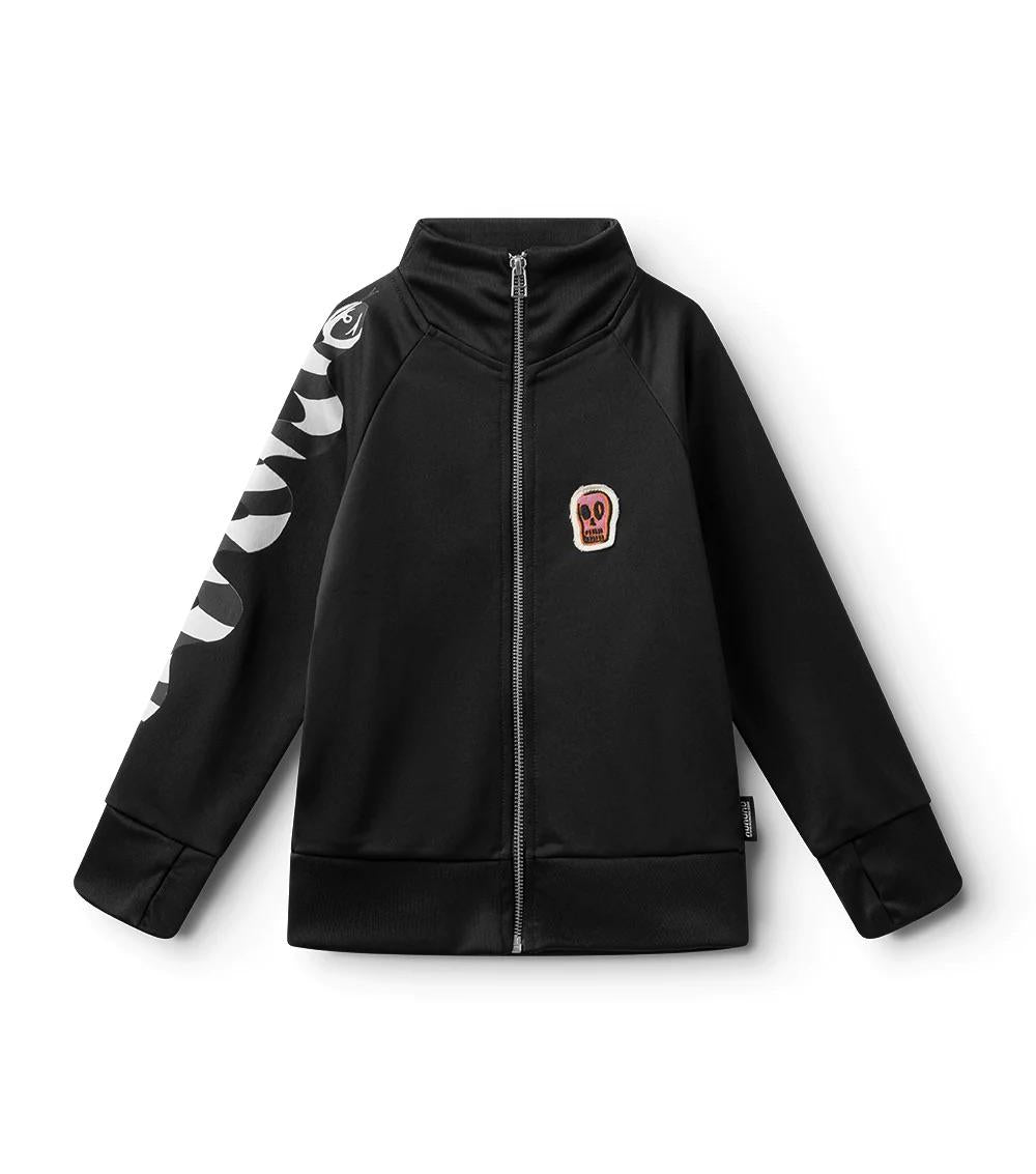 Felpa sportiva con zip NU3920 BLACK NUNUNU 