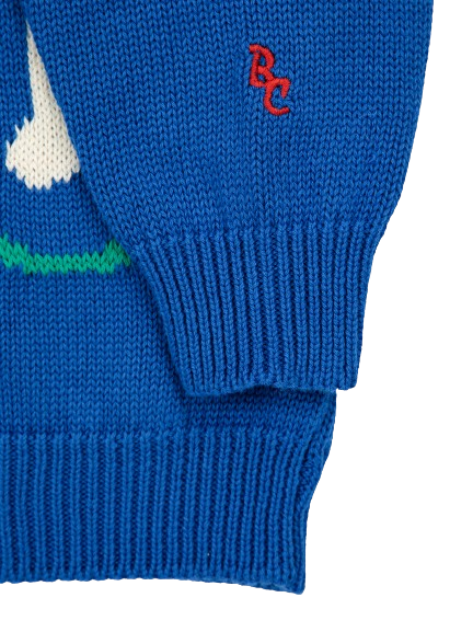 Cardigan Maschera Felice 124AC138 BLUE BOBO CHOSES 
