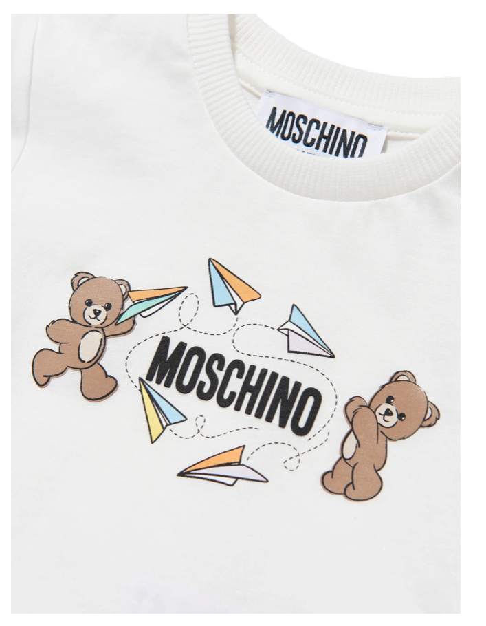 T-shirt per neonati MUM04M LAA01 10063 MOSCHINO 