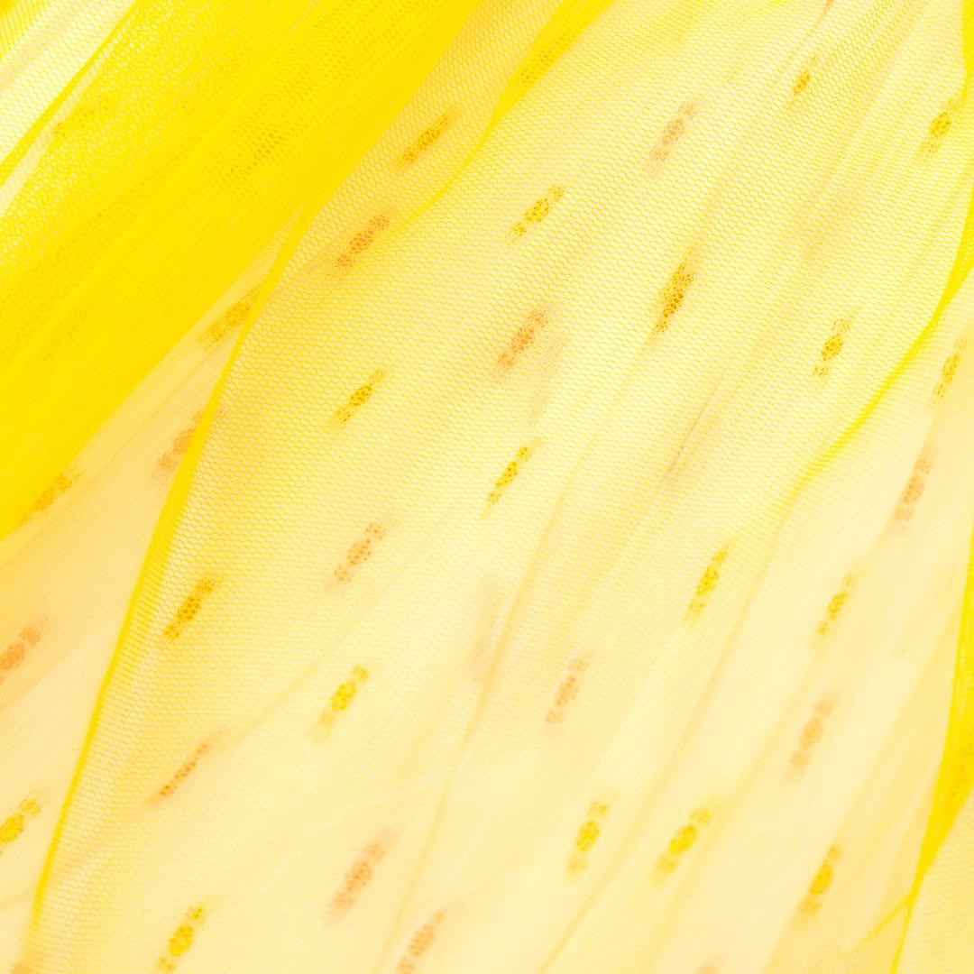 Gonna giallo con tulle