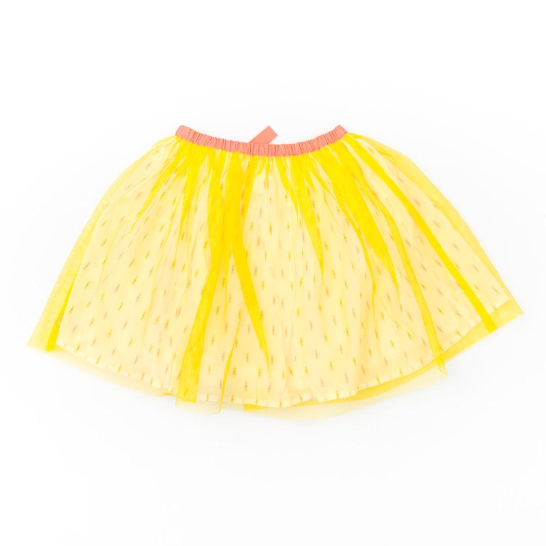 Gonna giallo con tulle