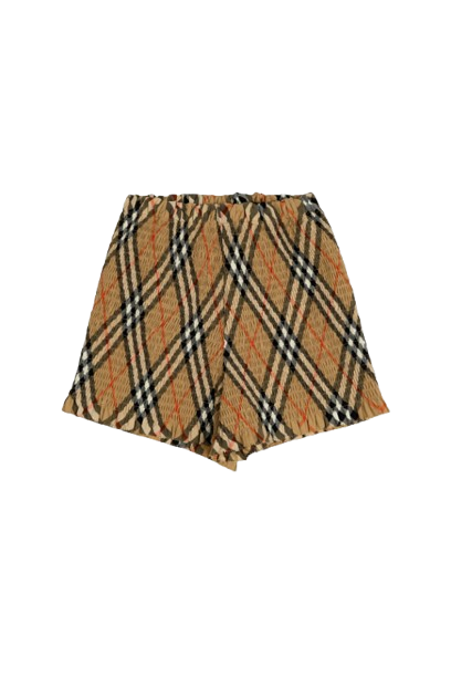 Shorts Beigi con motivo a quadri 8100074 B9368 BURBERRY 