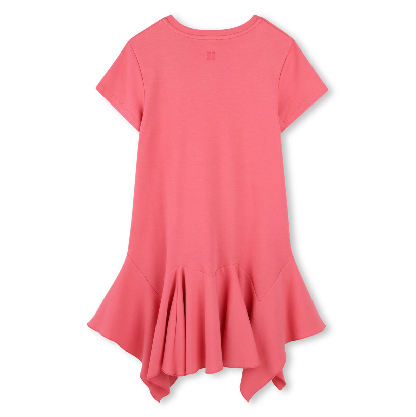 Abito fucsia con logo