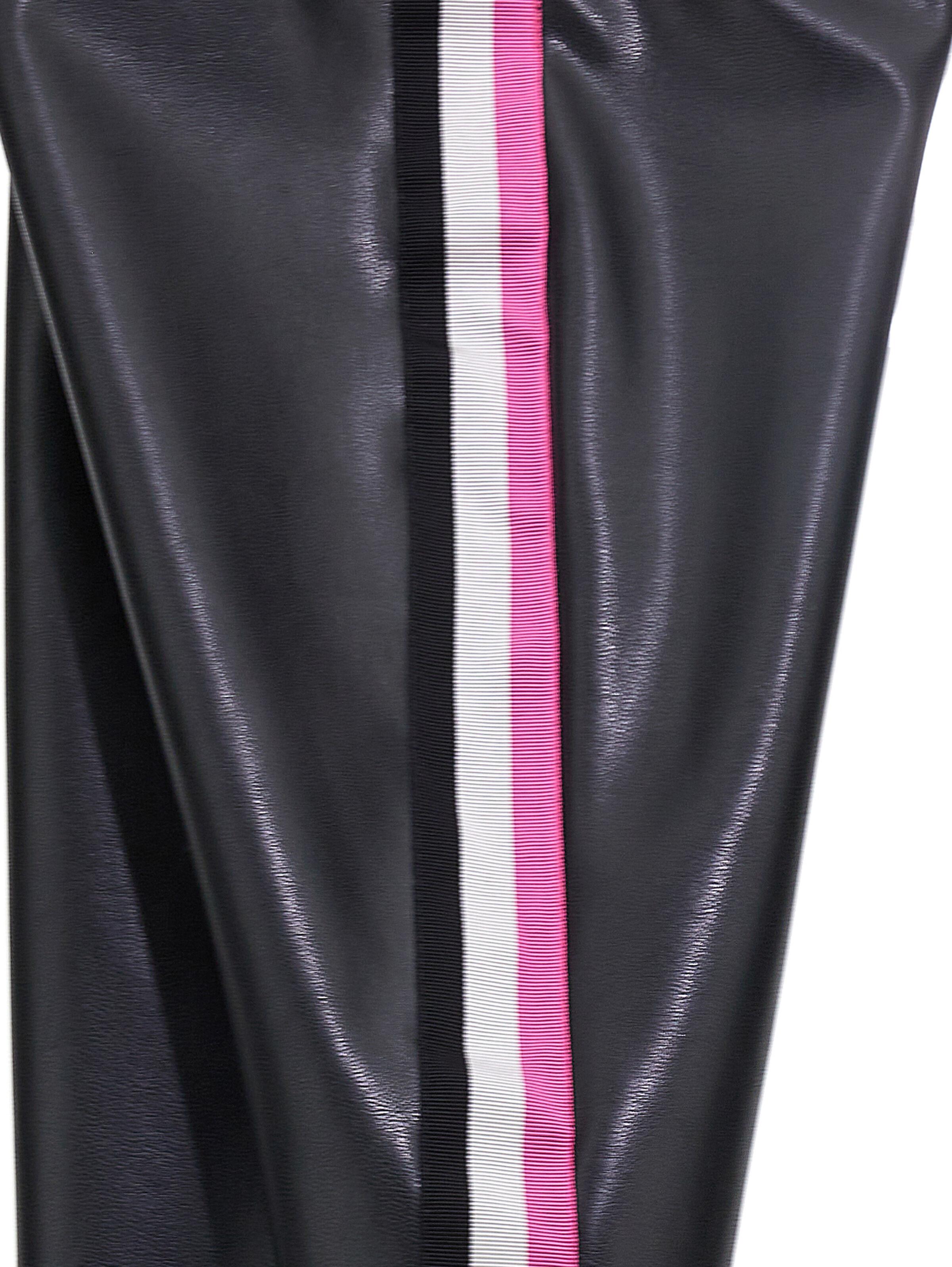 Leggings tessuto spalmato con bande