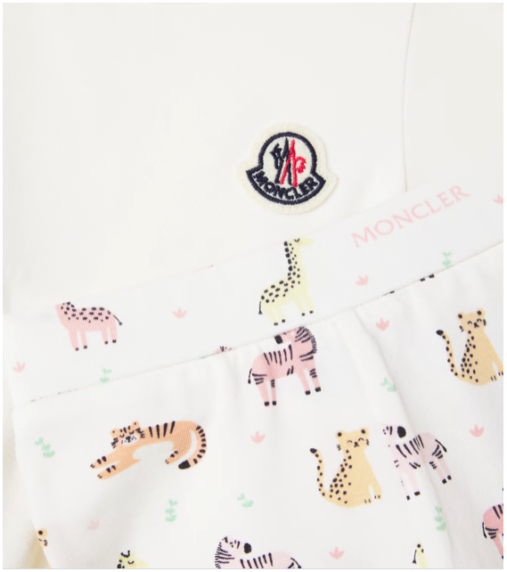 Set in coton con stampa animali L1951 8M00007 89BB5 F00 MONCLER 