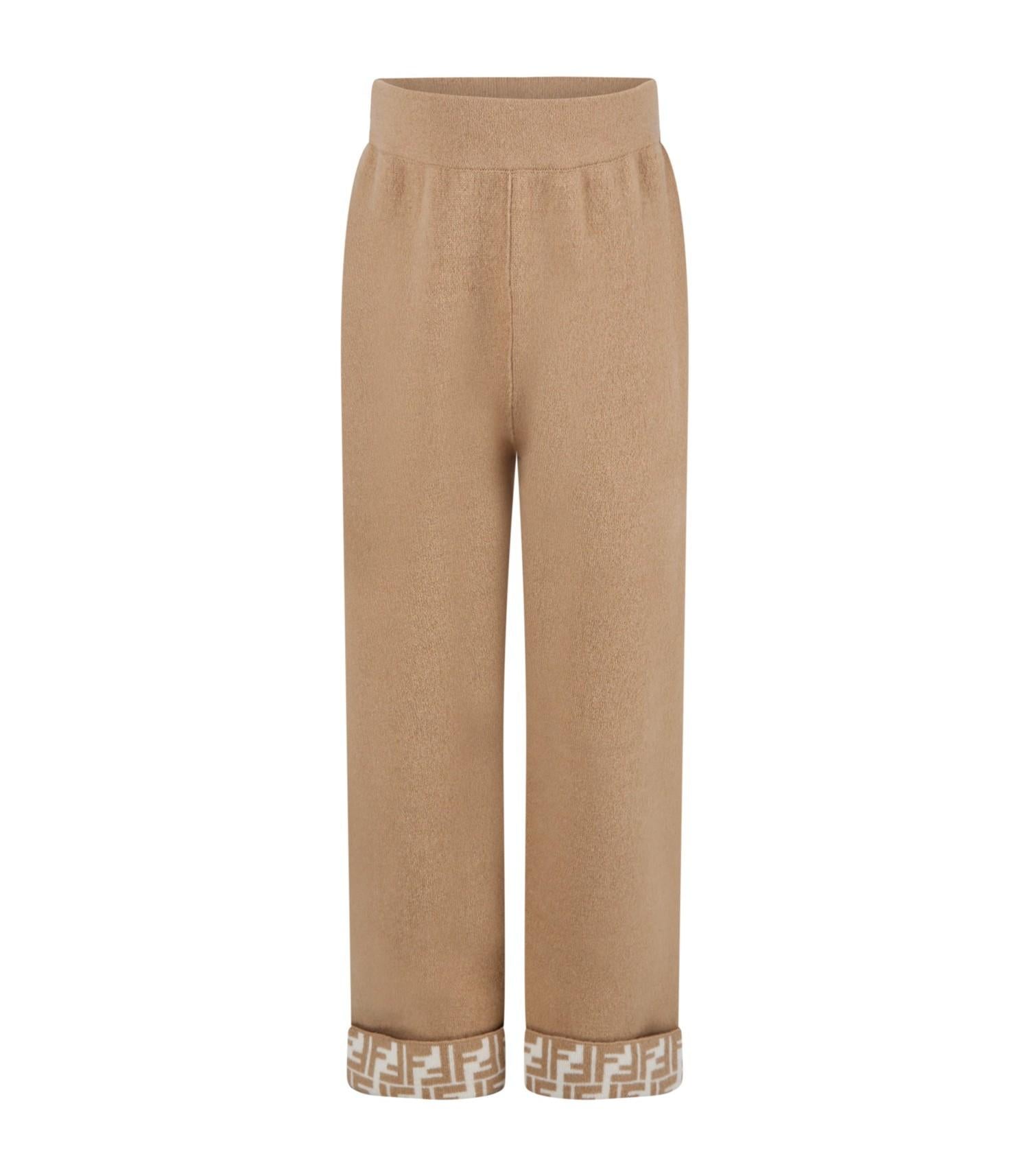 Pantaloni marroni bambina