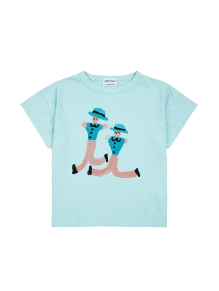 T-shirt con stampa 124AC008 AZZURRO BOBO CHOSES 