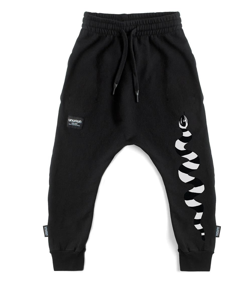 Pantaloni larghi sportivi NU4008 BLACK NUNUNU 