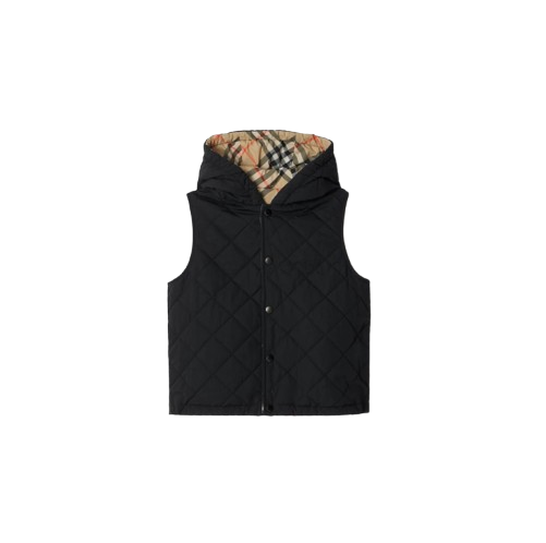 Gilet riversibile con cappuccio 8100434 B9368 BURBERRY 