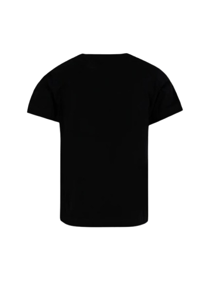 T-shirt nera con stampa per bambino BX8P91 Z3186 930BC BALMAIN 