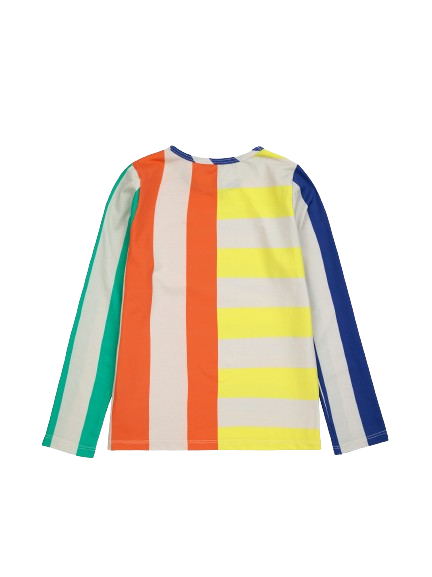 T-shirt da bagno a righe multicolor<BR/> 124AC148 MULTICOLORE BOBO CHOSES 