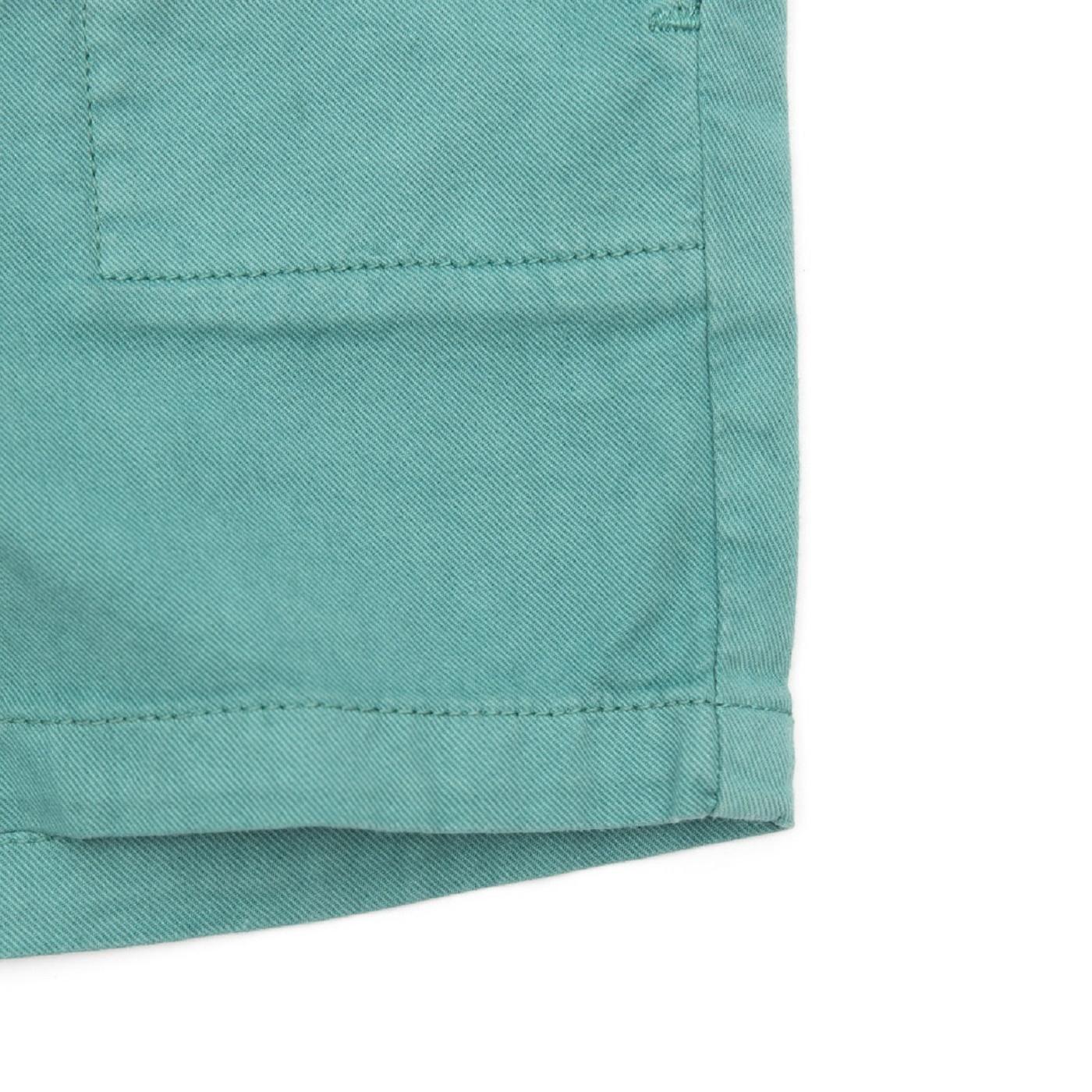 Pantaloncini in twill verde neonati