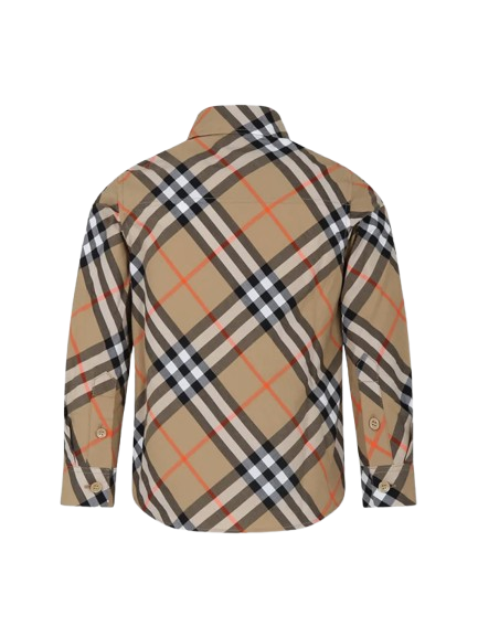 Camicia di cotone a quadri 8088966 B9368 BURBERRY 