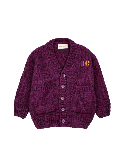 Cardigan con tasche 223AC123 BROWN BOBO CHOSES 