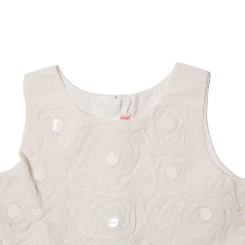 Abito bianci elegante con paillettes