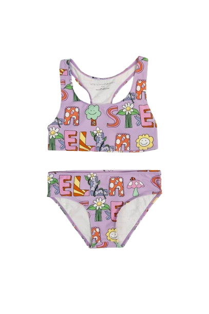 Costume da bagno con stampa scritta