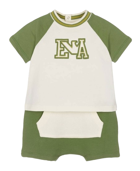 Set maglietta e pantaloncini con logo