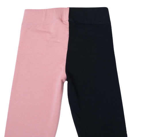 Leggings bicolori bambina