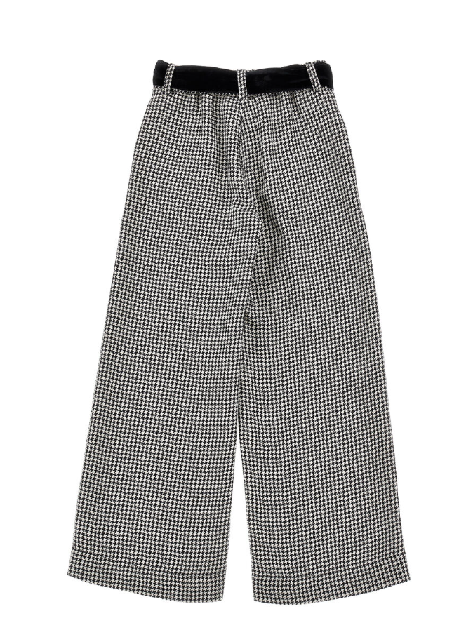Pantaloni con fiocco in vita 71F402 6219 0150 MONNALISA 