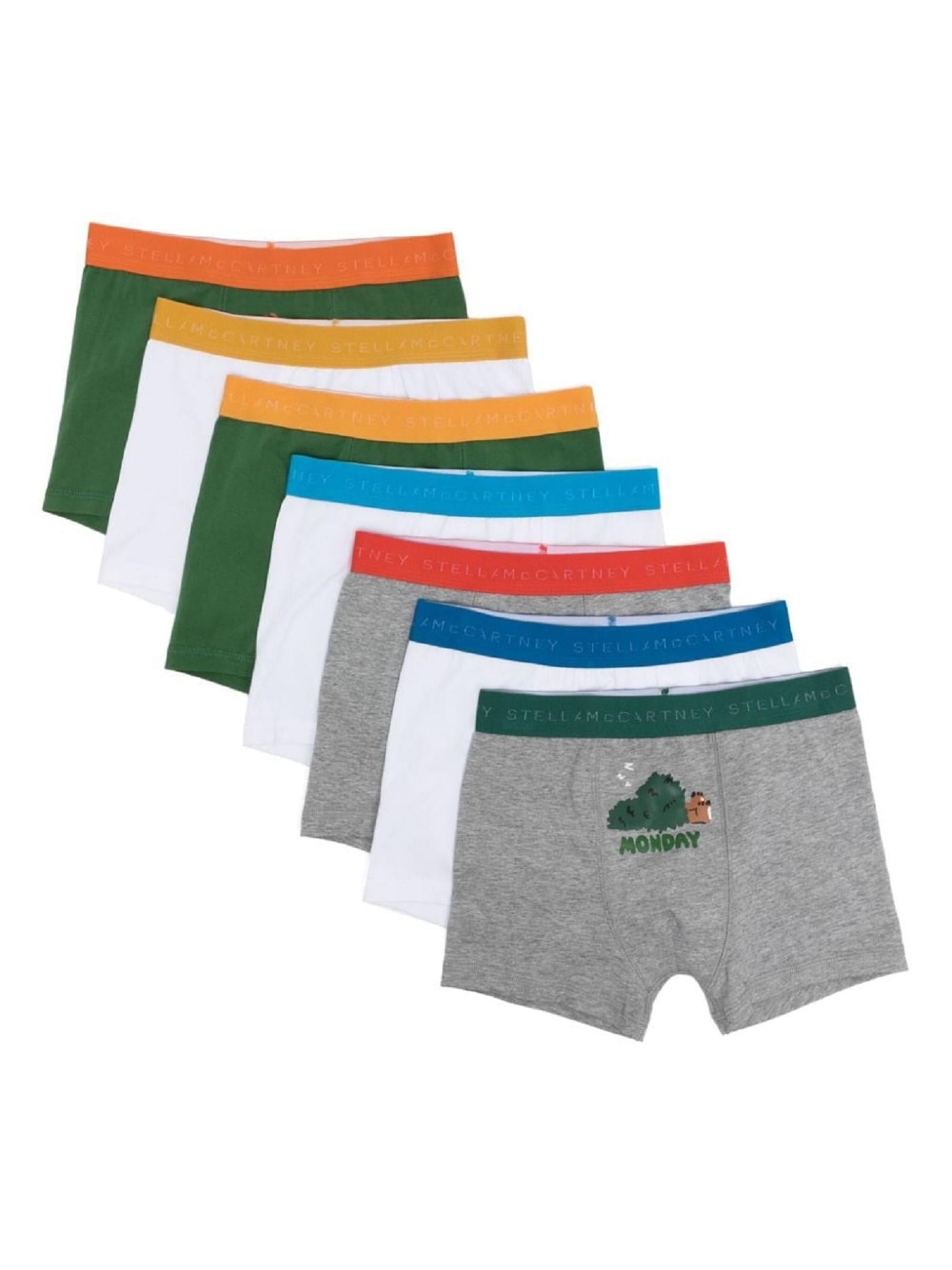Set di 7 boxer con stampa grafica