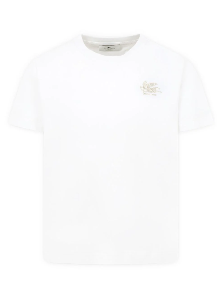 T-shirt con ricamo Pegaso