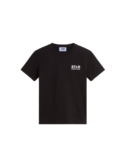 T-shirt nera con logo