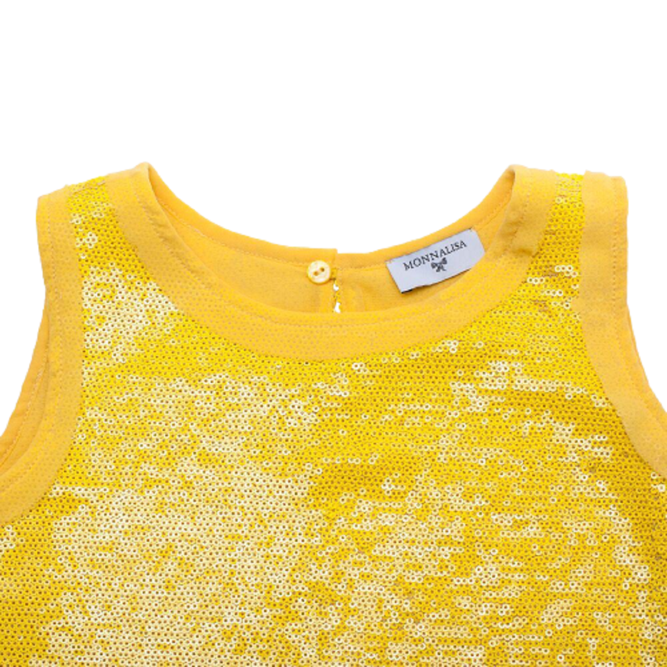 Canotta gialla con paillettes 171603 15 MONNALISA 