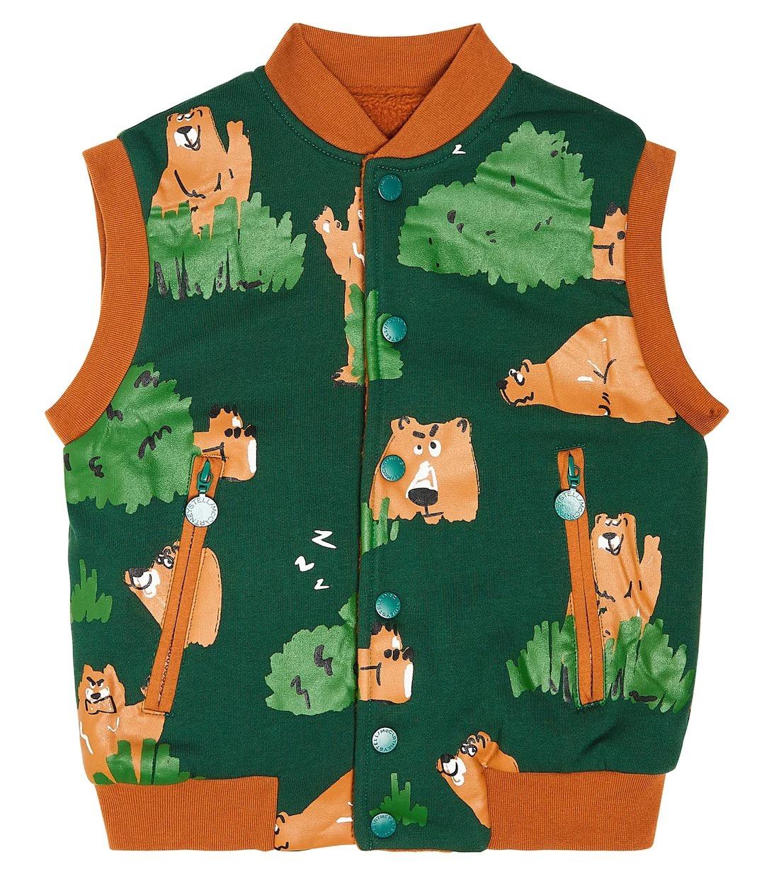 Gilet reversibile con stampa