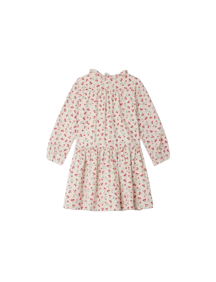 Abito Geraldine con mini stampe di ciliegie