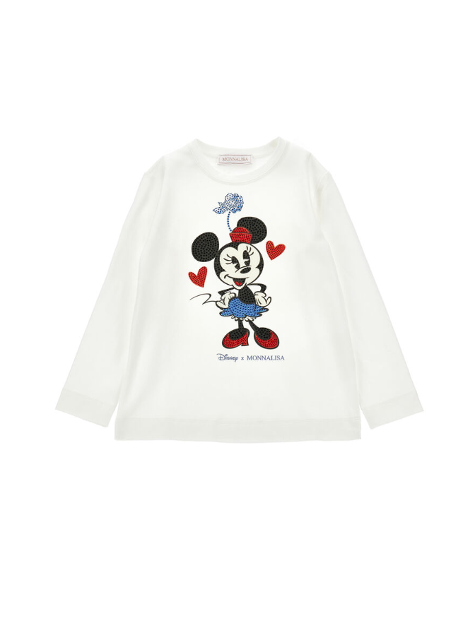 T-shirt Minnie con strass 19F608 6003 0001 MONNALISA 