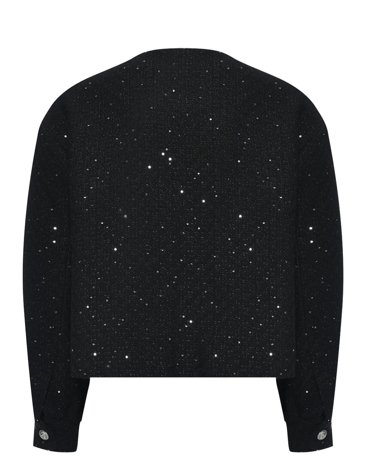 Giacca con lurex e paillettes