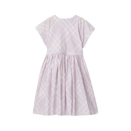 Abito in cotone con motivo check vintage