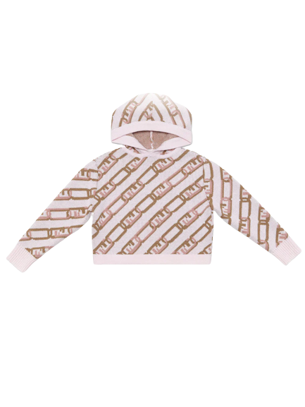 Maglione  rosa in lana